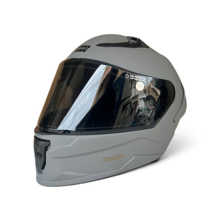 Studds Raider Super Matt Nardo Grey Helmet - Free Smoke Visor - ISI Certifide