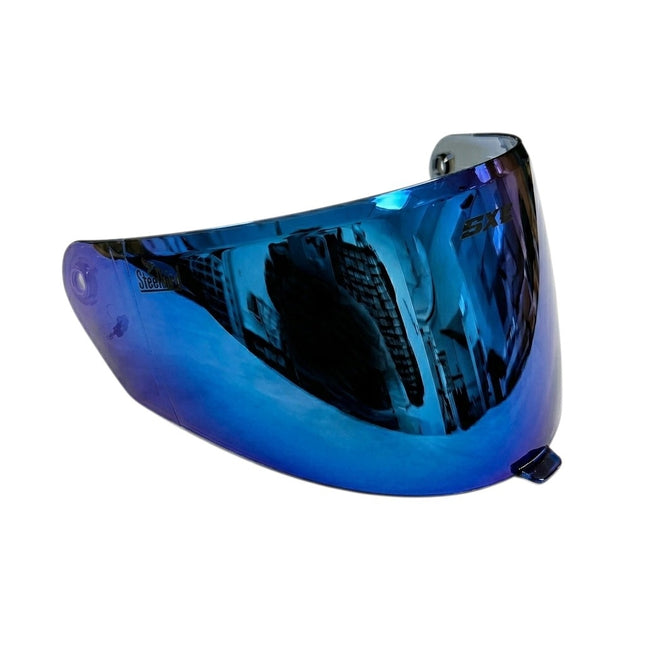 Steelbird SBH-61 SXE Helmet Chrome Blue Visor