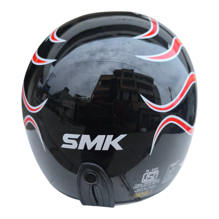 SMK Retro Inferno Glossy Black Yellow Red GL263 - ECE 22.06 - Pinlock 70 Visor