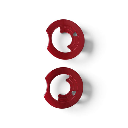 Visor Base Plates For SMK Retro Helmets - Red Color - Original Replacement