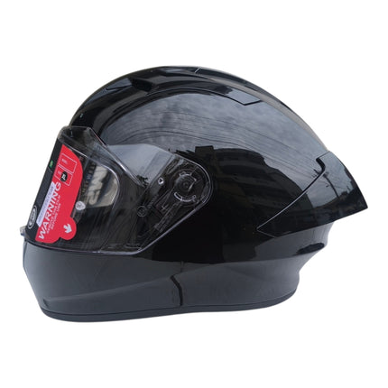 SMK Stellar Glossy Black Helmet GL200 - ISI DOT ECE 22.06 Certified