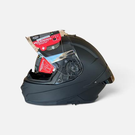 SMK Typhoon Matt Black Helmet MA200 | ECE 22.06 ISI DOT Certified