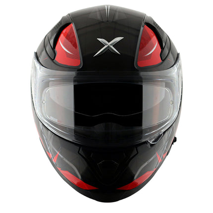 Axor Apex Hunter Glossy Black Red Helmet