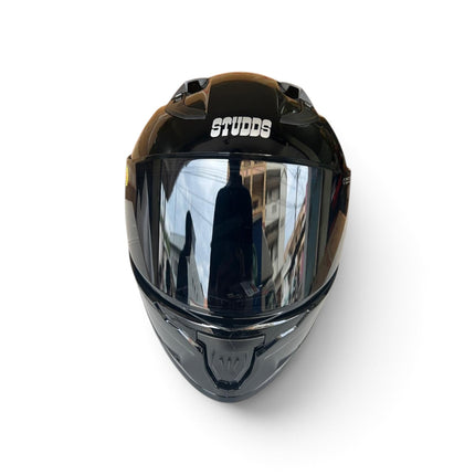 Studds Raider Glossy Black Helmet - With Free Smoke Visor - ISI Certifide