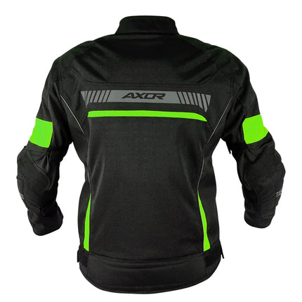 🏍️ Axor Cruise 2 Riding Jacket Black Neon Yellow – CE Level 2 Armored All Season Jacket