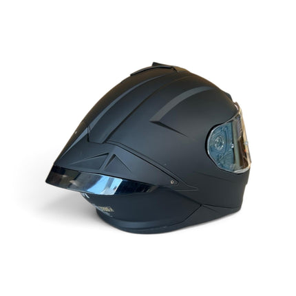 SMK Typhoon Matt Black Helmet MA200 | ECE 22.06 ISI DOT Certified