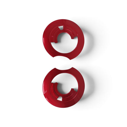 Visor Base Plates For SMK Retro Helmets - Red Color - Original Replacement
