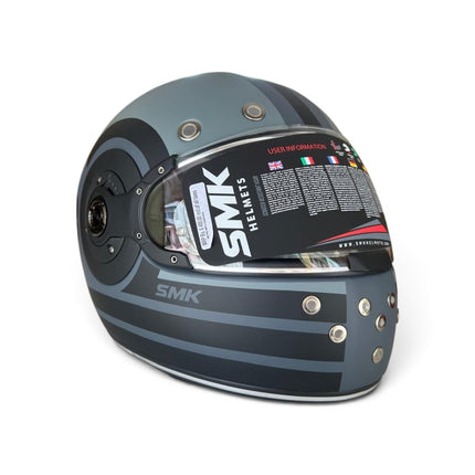 SMK Retro Ranko Full Face Helmet - Pinlock 70 - ISI DOT Ece 22.06 Certified