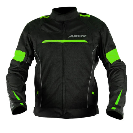 🏍️ Axor Cruise 2 Riding Jacket Black Neon Yellow – CE Level 2 Armored All Season Jacket