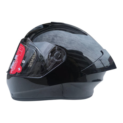 SMK Stellar Glossy Black Helmet GL200 - ISI DOT ECE 22.06 Certified