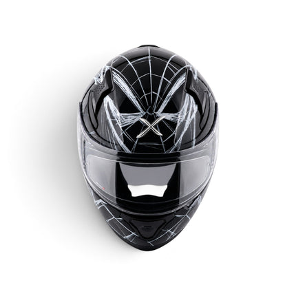 AXOR Apex Marvel Spider-Man Helmet – Glossy Black White - ECE 22.06 Certified