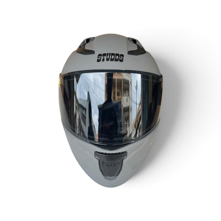 Studds Raider Super Matt Nardo Grey Helmet - Free Smoke Visor - ISI Certifide