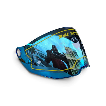 Axor Motocross Helmet Iridium Blue Visor - Original Replacement