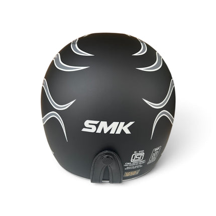 SMJ Retro Inferno Matt Grey Black MA266 - ISI DoT Ece 22.06 Certifide Helmet