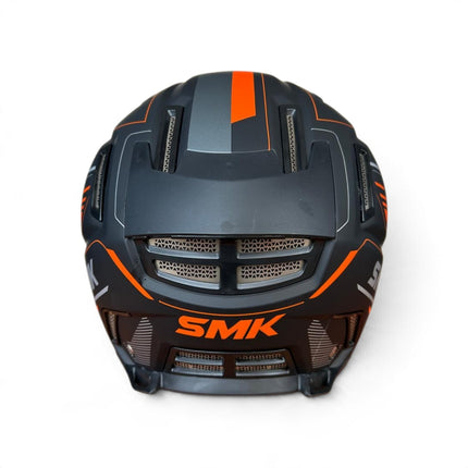 SMK Agnar Revv Helmet - Matt Black Grey Orange - MA267 - ISI DOT ECE 22.06 Certified