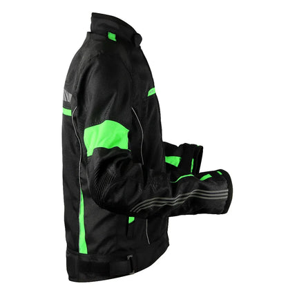 🏍️ Axor Cruise 2 Riding Jacket Black Neon Yellow – CE Level 2 Armored All Season Jacket