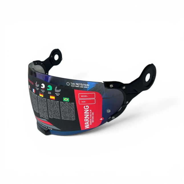 SMK Retro Helmet Dark Blue Visor