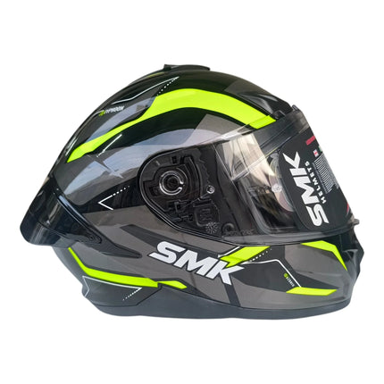 Smk Neon Grey Helmets Side View