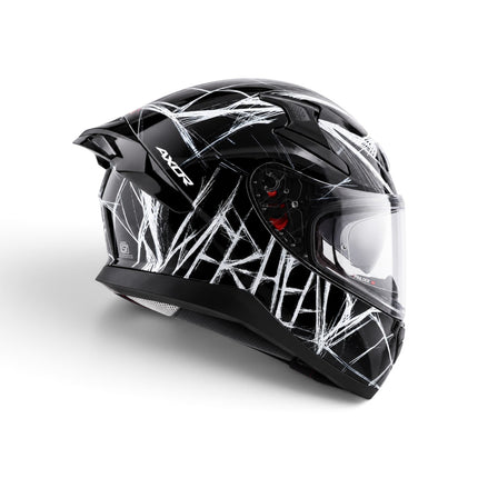 AXOR Apex Marvel Spider-Man Helmet – Glossy Black White - ECE 22.06 Certified