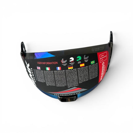 Smk Retro Dark Blue Visor - Pinlock 70 Ready