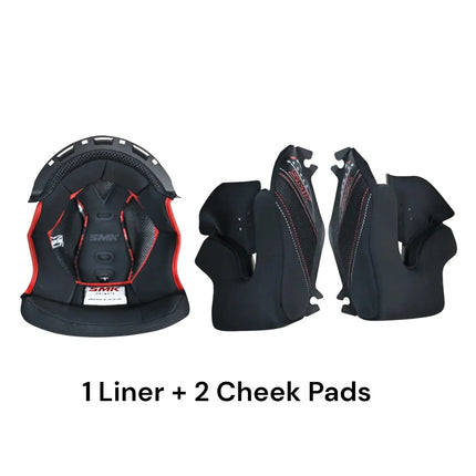 smk agnar helmet liner & cheekpads