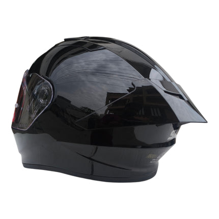 SMK Stellar Glossy Black Helmet GL200 - ISI DOT ECE 22.06 Certified