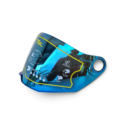 Axor Motocross Helmet Iridium Blue Visor - Original Replacement