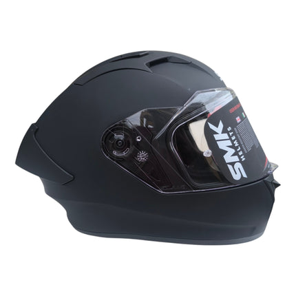 SMK Stellar Matt Black MA200 Helmet - ISI DOT ECE 22.06 Certified