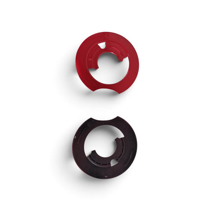 Visor Base Plates For SMK Retro Helmets - Red Color - Original Replacement