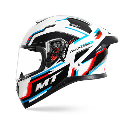 MT Thunder Blaze White Helmet