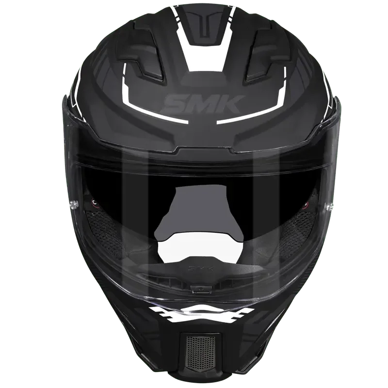 black panther helmet hjc SMK Agnar Tektron Helmet Matt Grey White MA261