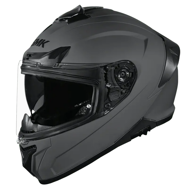 SMK Typhoon Full Face Dual Viosr Helmet, MA600 (Matt Nardo Grey) ISI DOT ECE 22.06 Certified - Riders India