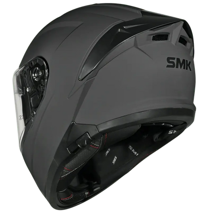 SMK Typhoon Full Face Dual Viosr Helmet, MA600 (Matt Nardo Grey) ISI DOT ECE 22.06 Certified - Riders India