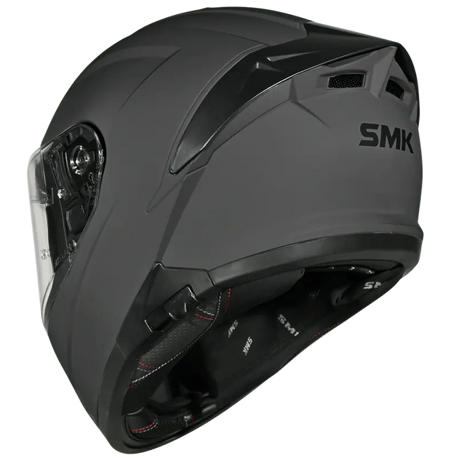 SMK Typhoon Full Face Dual Viosr Helmet, MA600 (Matt Nardo Grey) ISI DOT ECE 22.06 Certified - Riders India