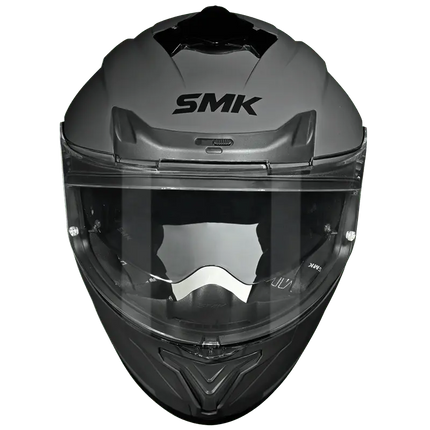 SMK Typhoon Full Face Dual Viosr Helmet, MA600 (Matt Nardo Grey) ISI DOT ECE 22.06 Certified - Riders India