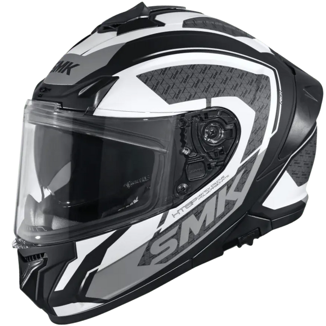 SMK Typhoon RD1 Full Face Dual Visor Helmet, MA216 (Matt Grey White) ISI DOT ECE 22.06 Certified - Riders India