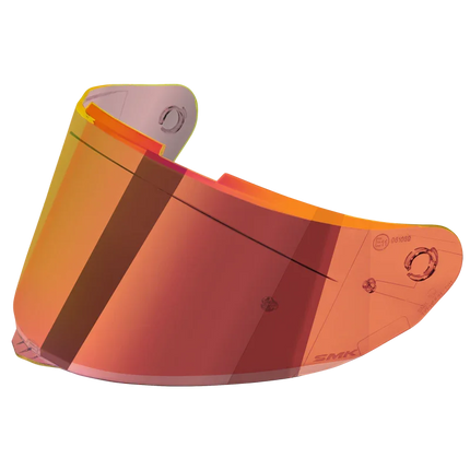 smk typhoon revo red day and night visor