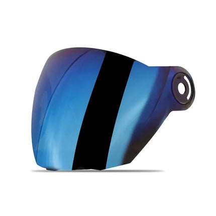 Steelbird SBA - 2 Helmet Chrome Blue Visor Compatible for All SBA - 2 and SBA - 3 Model - Original - Riders India