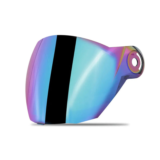Steelbird SBA - 2 Helmet Chrome Rainbow Visor Compatible for All SBA - 2 and SBA - 3 Model - Original - Riders India