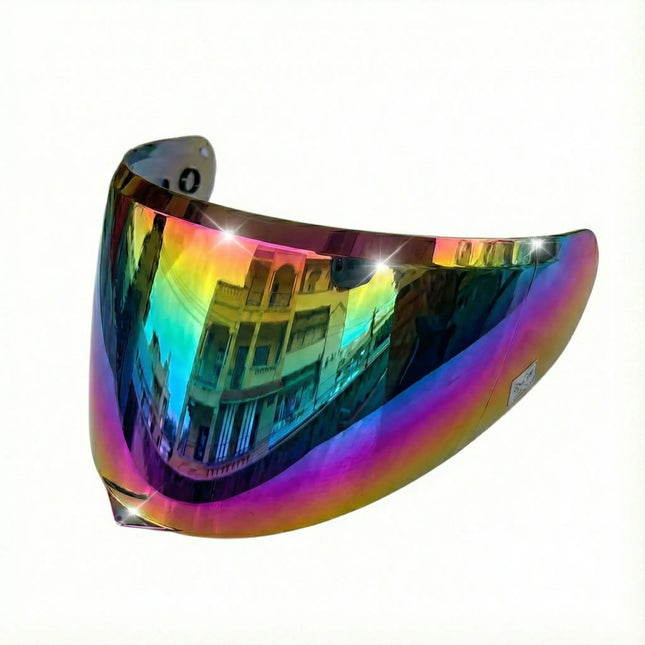 Steelbird SBA - 20 Helmet Visor - Original Chrome Rainbow Finish (Compatible with SBA - 19) - Riders India