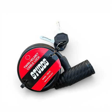 Studds Heavy Duty Cable Lock For Motor cycle Helmets - Theft Protection - With 2 Keys - Riders India