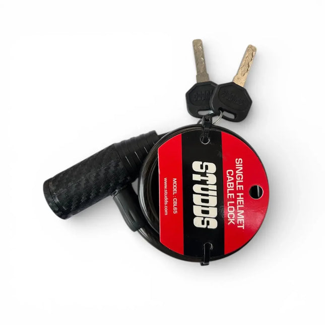 Studds Heavy Duty Cable Lock For Motor cycle Helmets - Theft Protection - With 2 Keys - Riders India