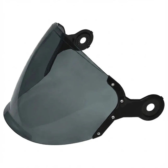 Side view of SMK Retro Jet dark tinted replacement shield Riders India